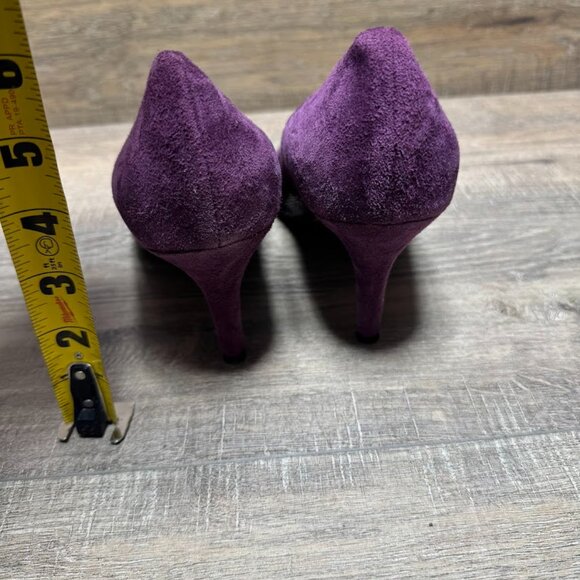 Cole Haan Grand Os Purple Leather/Suede Heels Women's Size 10 - Picture 3 of 6